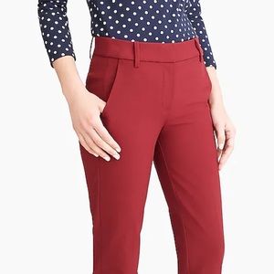 J. Crew maroon Ruby Pant size 6